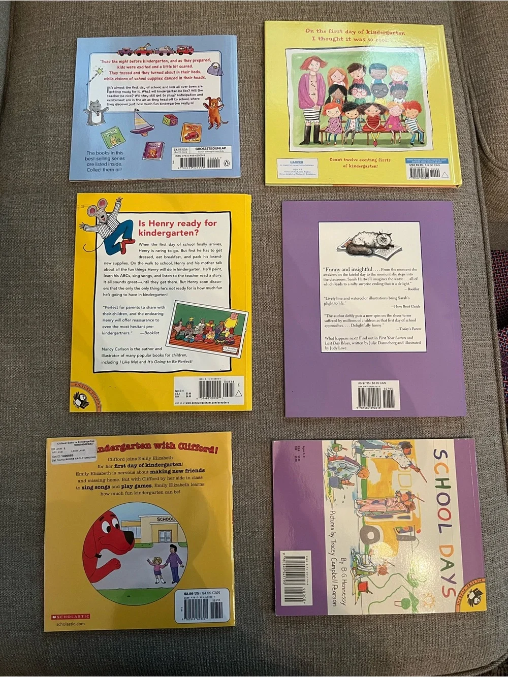 Kindergarten back to school book bundle